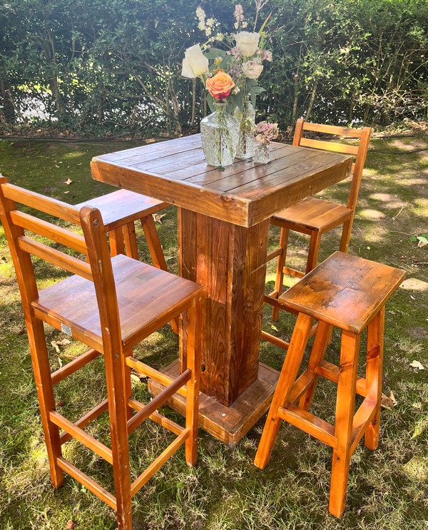 Secondhand Wooden Poseur Tables
