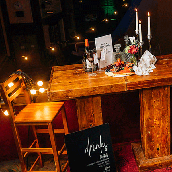 Wooden Poseur Tables