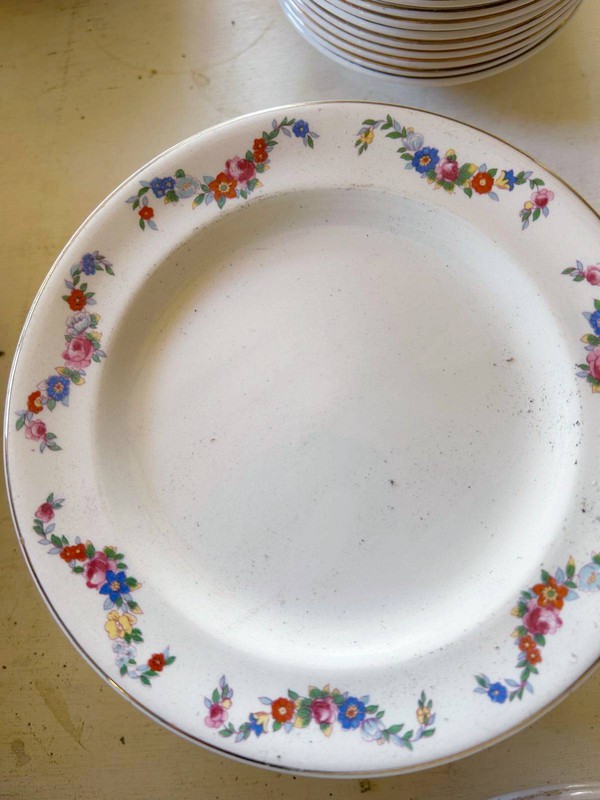 Vintage flower pattern china