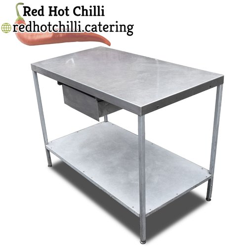 1.23m Stainless Steel Table With Drawer 1.23m Stainless Steel Table With Drawer