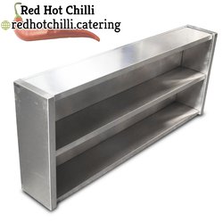 1.555m Stainless Steel Open Wall Cabinet