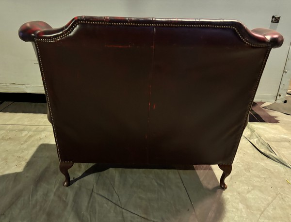 Queen Anne Wingback Sofa