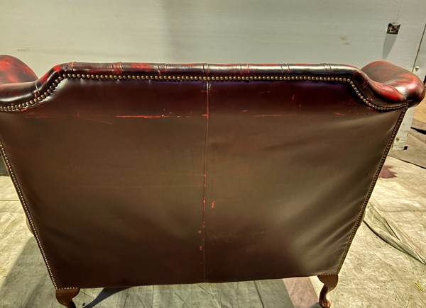 Red Leather Sofa