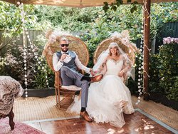 Vintage Peacock Wicker Chairs