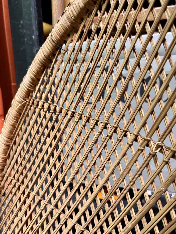 Peacock chair in wicker for sale