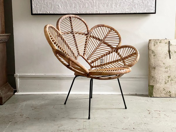 Flower chairs made from Rattan