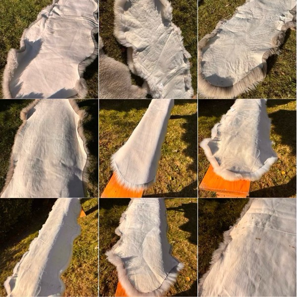 Sheepskin for rustic weddings