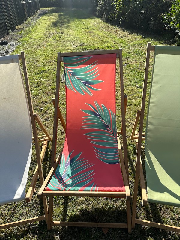 Patterned Deck Chair