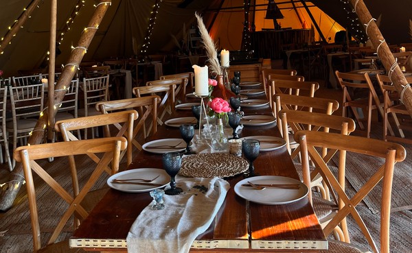 Secondhand Wedding Cross Back Chairs