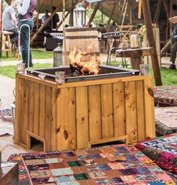 Small Wooden Fire Pit For Sale