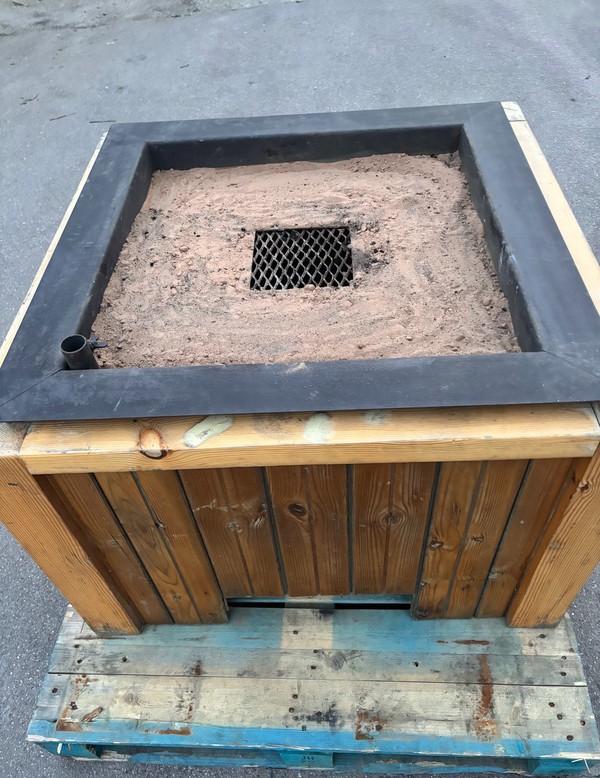 Secondhand Solid Wood Fire Pit
