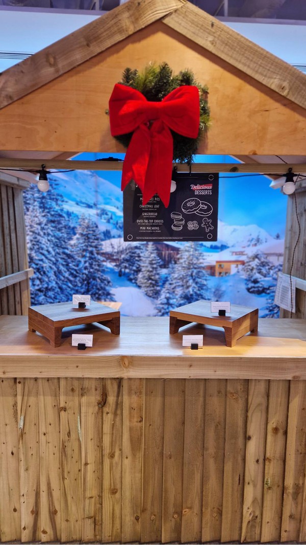 Christmas Wooden Market Stalls
