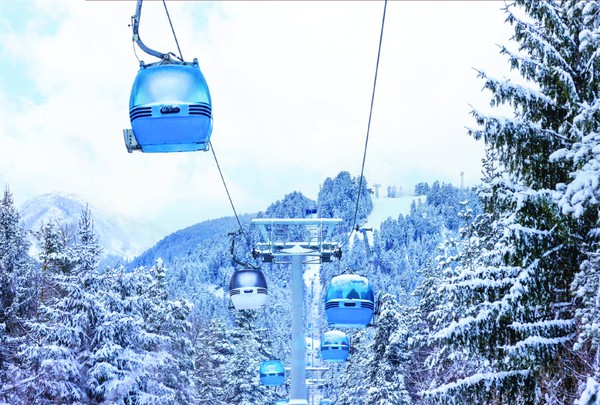 Cable Car Ski Lift Backdrops