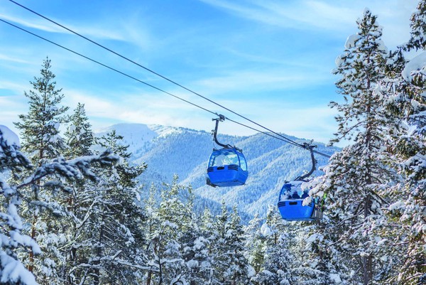 Cable Car Ski Lift Photo Backdrops