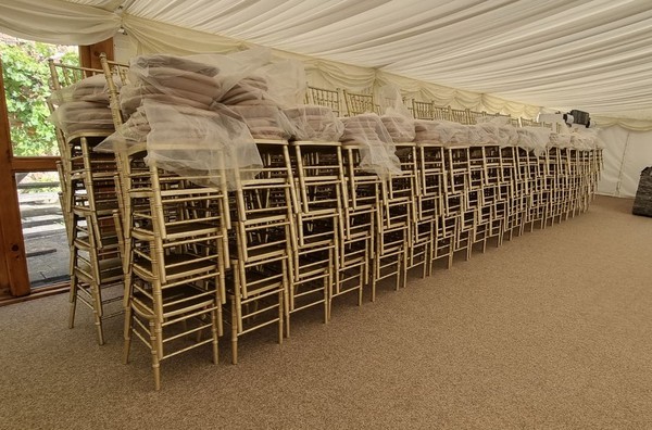 Secondhand Gold Chiavari Chairs