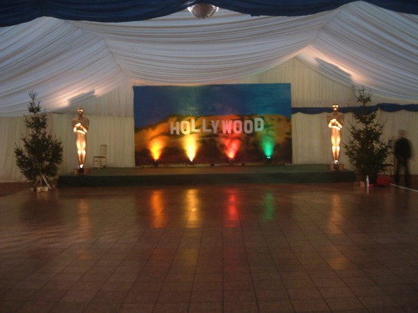 Back drop "Hollywood hills"