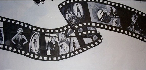 Hollywood / film backdrop for sale