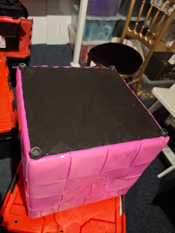 Hot Pink cube seating
