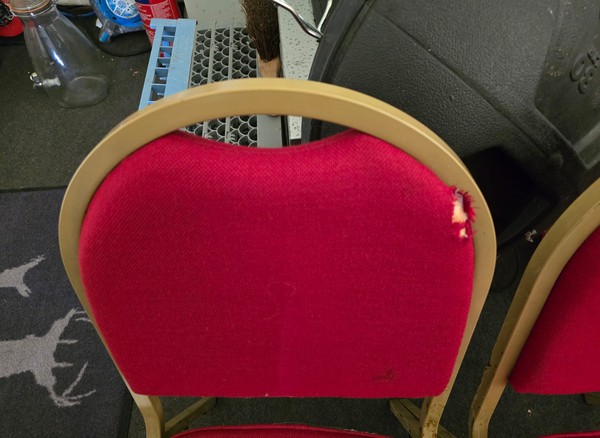 Red Padded Banquet Chairs