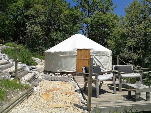 Yurt used for glamping
