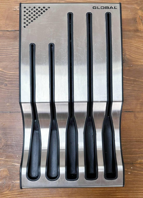 Global 5 Knife Set With Block