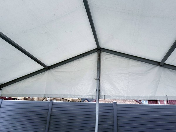 6m wide marquee x 15m (3 bays)
