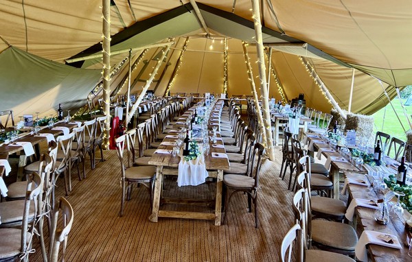Cross Back Wedding Chairs