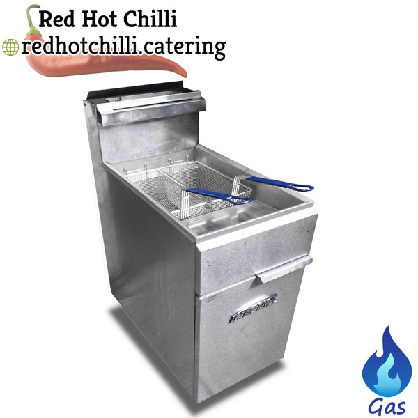 Floor standing gas fryer