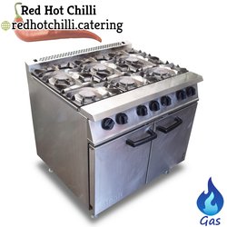 Gas six burner range cooker for sale