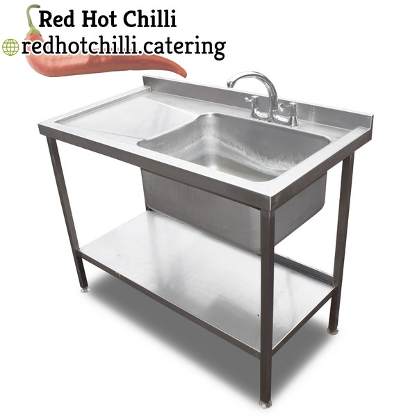 1.2m Stainless Steel Single Sink