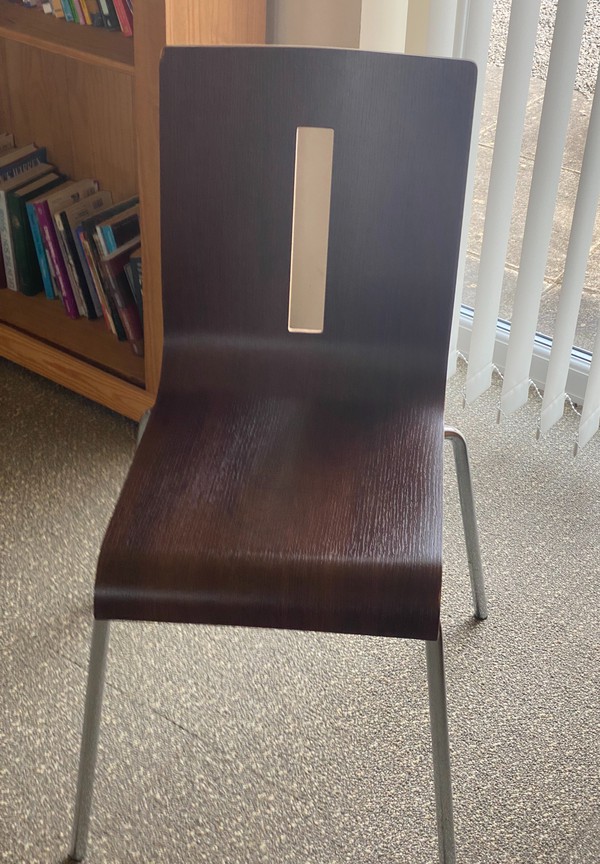 Wooden Chairs With Chrome Legs