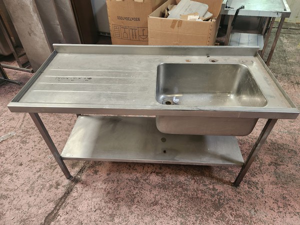 Secondhand Single Bowl Prep Sink For Sale