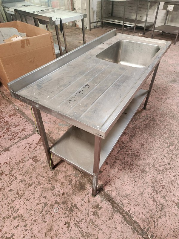Secondhand Single Bowl Prep Sink For Sale