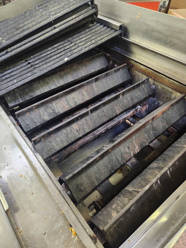 Secondhand Char Grill on Chilled Drawers Base For Sale