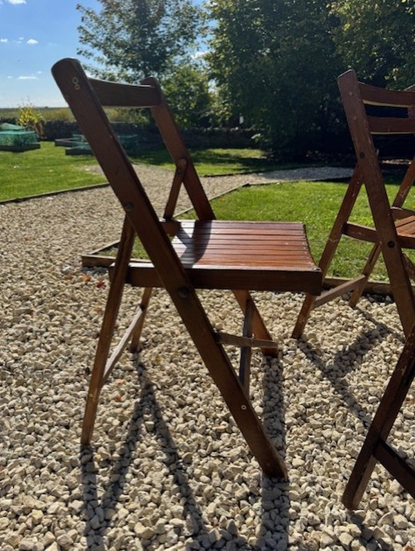 Secondhand Wooden Folding Chairs