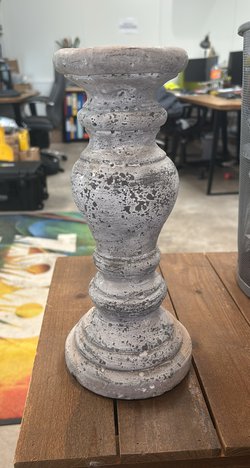 Rustic Pillar Candle Holder