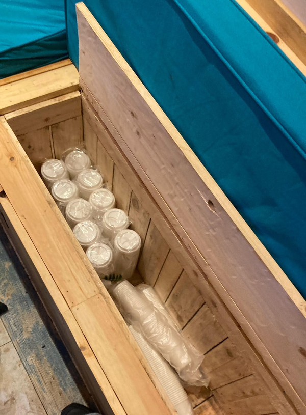 Used Bench With Storage