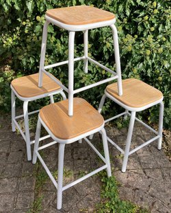 Bolero Cantina White Bar Stools