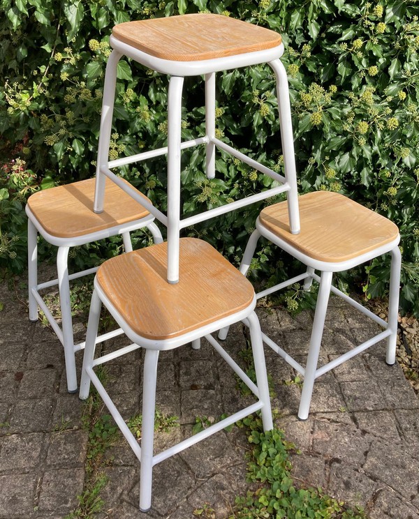 Bolero Cantina White Bar Stools