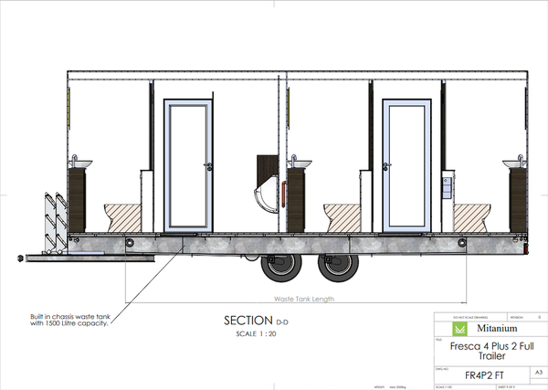 4+2 Recycle Toilet Trailer