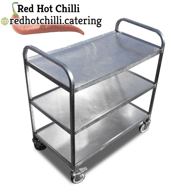 0.88m Stainless Steel Trolley