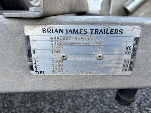 Brian James drop side trailer for sale