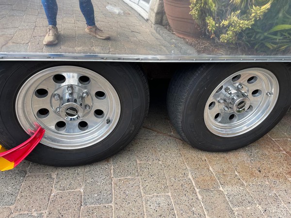 Twin wheel catering trailer