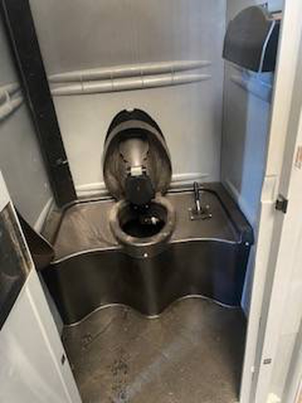 Single Armal toilet unit