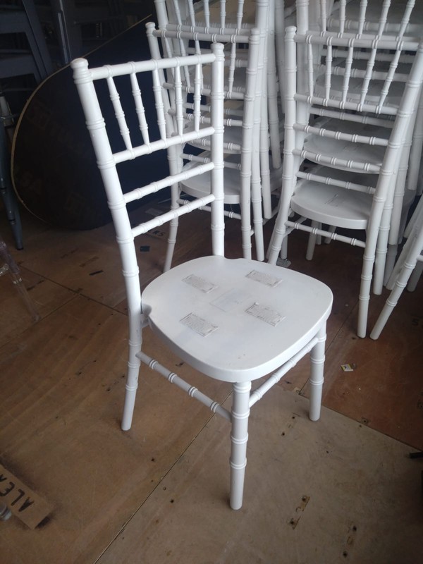 Secondhand White Chivari Chairs For Sale