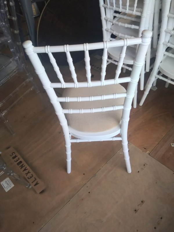 Secondhand White Chivari Chairs For Sale