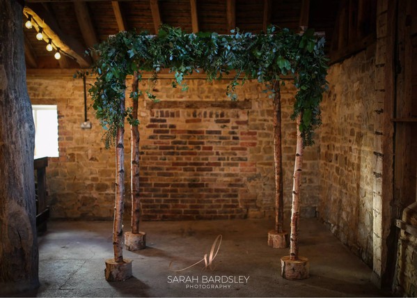 Birch Wood Wedding Arch