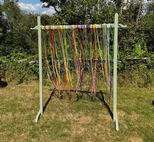 Colourful Ribbon Arch for sale