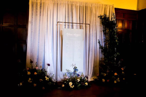 Copper Table Plan/Sign Stand