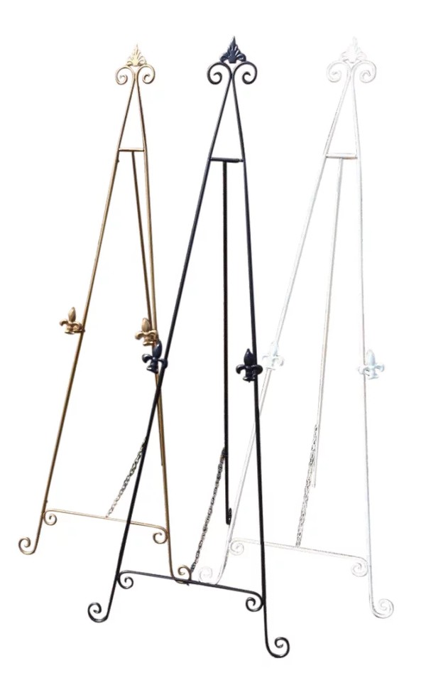 Medium Gold Ornate Metal Easel